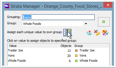 Press the button: "Assign each value to own group"