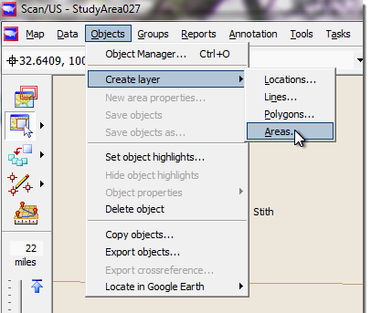 Create layer on Scan/US Objects menu