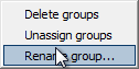 Rename group context menu