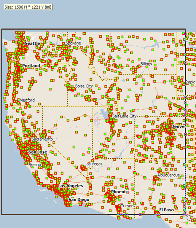 Making a big group of banks west of Texas