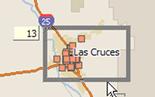 With the rectangle drawn, choose New Study area from the Scan/US Map menu