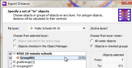 Choose the "to" objects: public schools within ten minutes