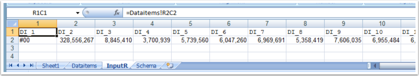 InputR sheet