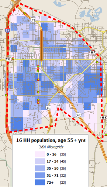 Example completed map