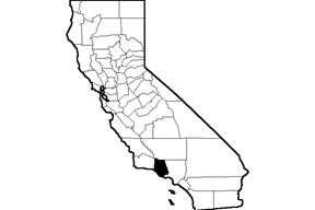 California map, showing counties