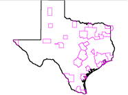 Metropolitan Areas within Texas