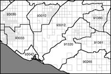 Scan/US Microgrids, overlaying ZIP code boundaries