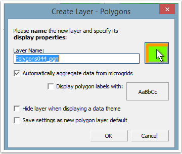 Name the layer something besides "Polygons044_pgn"